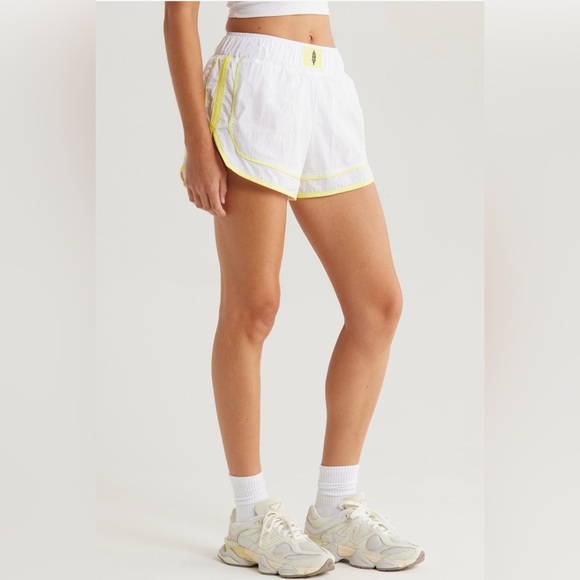 *NWT* FP Movement by Free People Varsity Blues Athletic Shorts, White, Sz Large - Picture 3 of 13